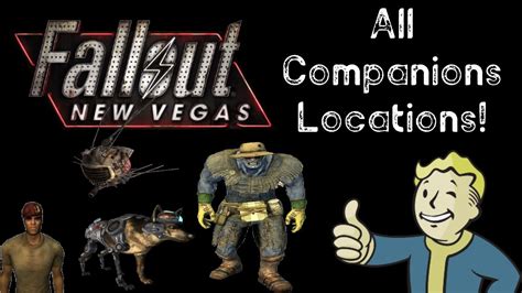 all companions new vegas|new vegas companion locations.